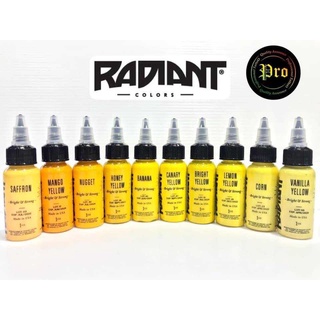 สีสัก Radiant Colors Tattoo Ink 1 oz  yellow green