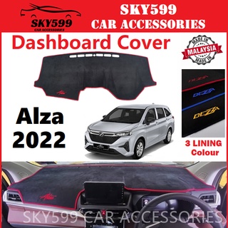 Perodua Alza 2022-2023 แผ่นแดชบอร์ด แบบหนา กันลื่น คุณภาพสูง