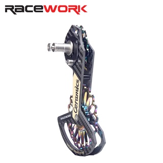 Racework เกียร์ตีนผีจักรยาน คาร์บอนไฟเบอร์ 18t สําหรับ shimano r8000 r8050 r8070 r9170 r9150 r9150 r9100