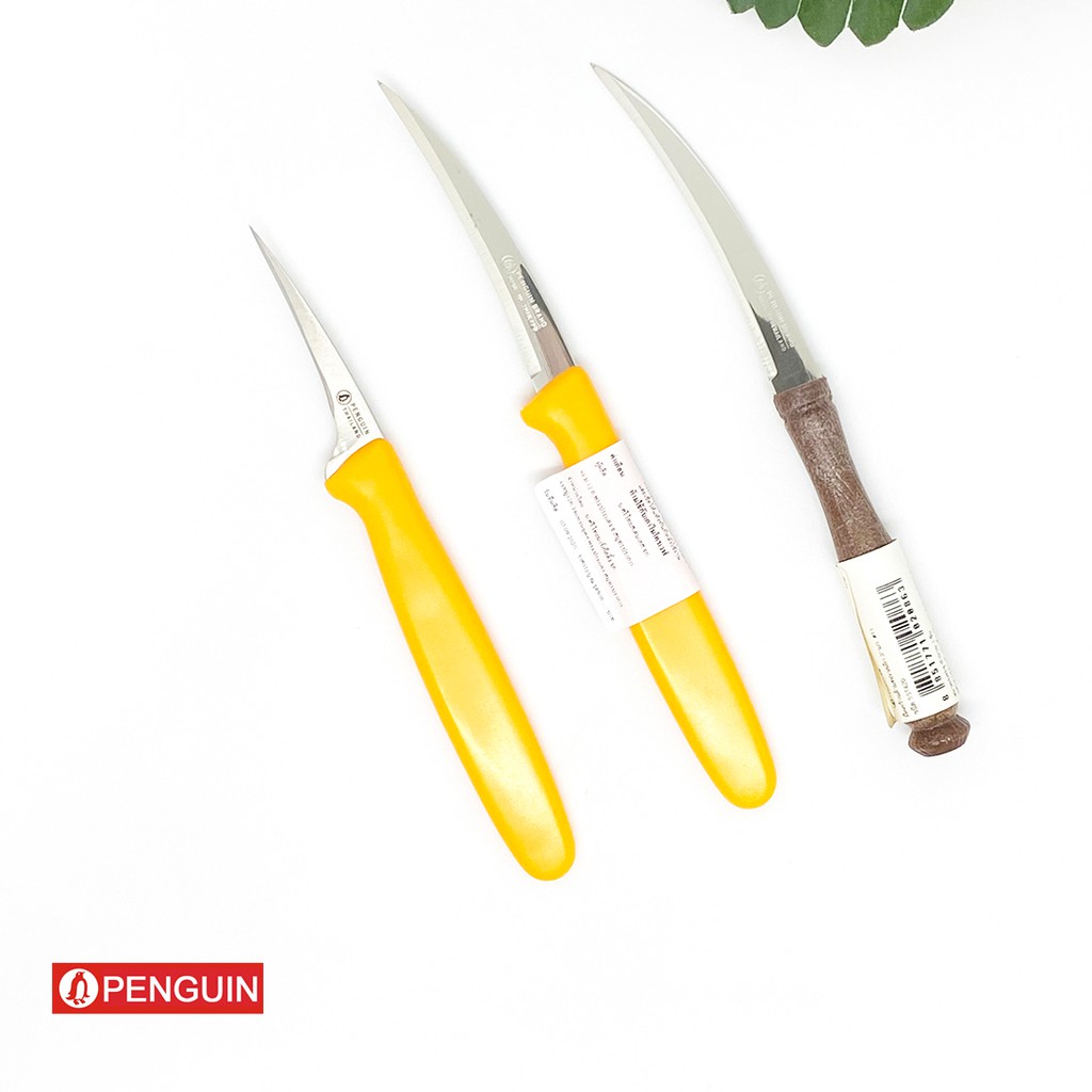 มีดคว้าน มีดแกะสลัก ด้ามพลาสติก 2นิ้ว - 3นิ้ว ตรานก / 1 ชิ้น PENGUIN Coring Knife Carving Knife Plastic Handle