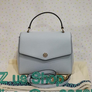 TORY BURCH ROBINSON SMALL TOP-HANDLE SATCHEL.