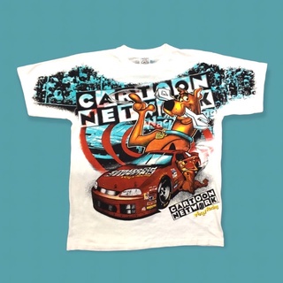 เสื้อการ์ตูน Vintage CARTOON NATWORK 90’ ผ้าฟอกเก่า งานสวยมาก Size “ L / XL