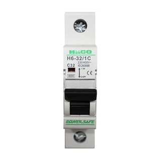 เบรกเกอร์ HACO 32A H6-32/1C BREAKER 32A H6-32/1C HACO