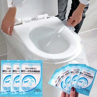 50Pcs Portable Travel Biodegradable Disposable Plastic Toilet Seat Cover