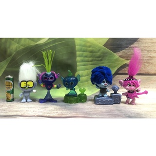 Trolls World Tour ตุ๊กตา Trolls ขนาด 6-7cm ( 1ชุด=5ตัว )