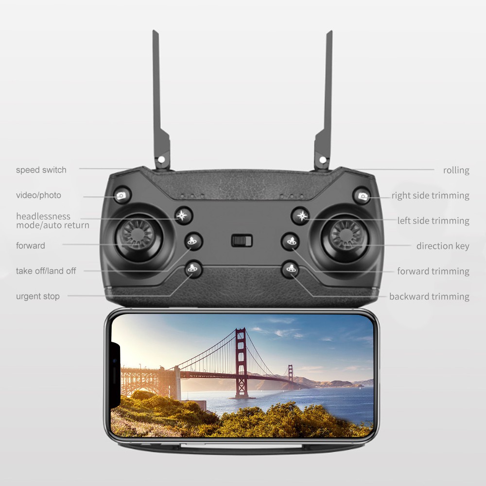 โดรน 4K HD Drone WIFI กล้อง โดรน โดรนราคาถูก รุ่นขายดี Drone ถ่ายวีดีโอ กล้องชัด โดรนไร้สาย โดรนบังคับ