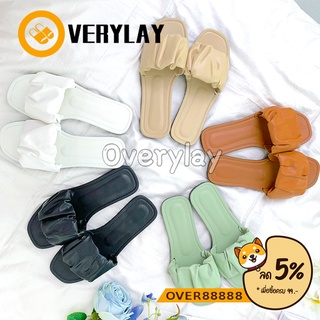 Overylay รองเท้าสุภาพสตรี แฟชั่นผู้หญิง หรูหรา สวมใส่สบาย มีให้เลือก 5 สี