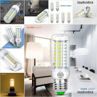 Emprichrick E27 E14 7W 9W 12W 15W 20W 25W 5730 SMD หลอดไฟ LED ข้าวโพด สีวอร์มไวท์