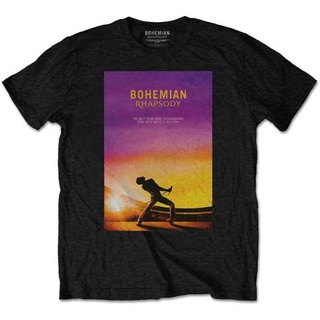 tshirtเสื้อยืดคอกลมฤดูร้อนWanyg เสื้อยืด พิมพ์ลาย Queen Freddie Mercury Bohemian Rhapsody Pose สไตล์คลาสสิก ของขวัญวันเก