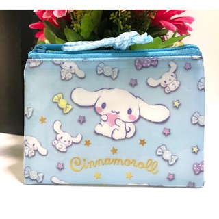 CINNAMOROLL  SK    ซอง ซองซิป ซองใส่เหรียญ กระเป่าใส่เหรียญ ซองใส่บัตร ซองซิป ซองใส่บัตร ลาย  CINNAMOROLL ชินนามอนโรล  ฟ