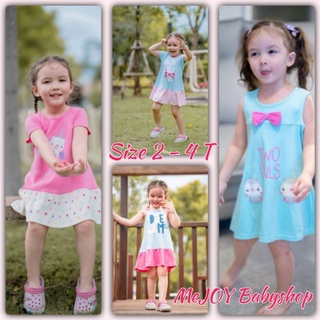 เดรสเด็กหญิง​ ชุดเด็กหญิง​ แบรนด์​ Wonder child Glow_size 2T-4T