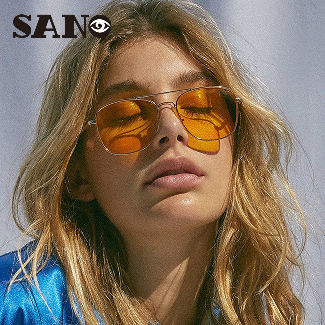 Ready Stock แว่นกันแดดขับรถPilot Ms./ผู้ชายแว่นกันแดดกรอบโลหะ