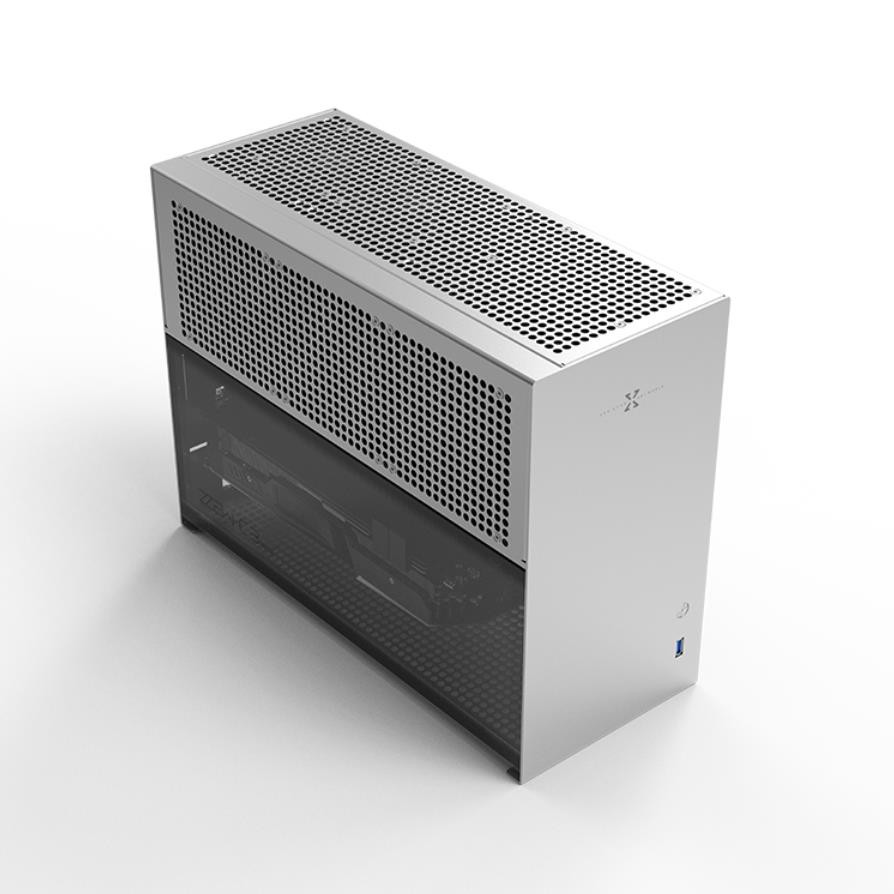 ZZAW C3 อลูมิเนียม MATX คอมพิวเตอร์เดสก์ท็อป PC Tower ATX & SFX/SFX-L แหล่งจ่ายไฟ/ATX & DTX & ITX แม