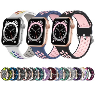 สายนาฬิกาข้อมือซิลิโคน สําหรับ Apple Watch Series 8 7 6 5 4 3 2 1 SE Ultra 45 มม. 44 มม. 42 มม. 41 มม. 40 มม. 38 มม. iWatch