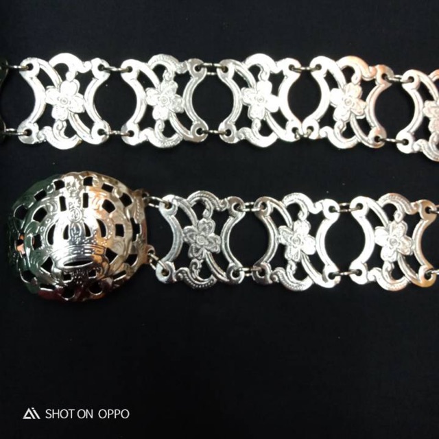 Accessories  เข็มขัดสแตนเลสหน้าA(เข็มขัดคุณยาย)
