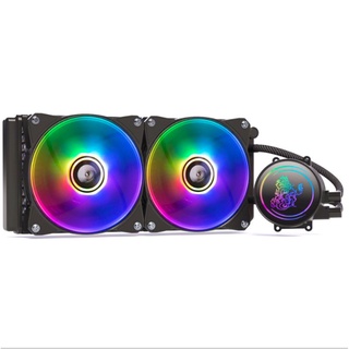 ชุด น้ำปิด2ตอน CPU for AMD INTEL ARGB Fan 240 Symphony Cool Edition สินค้าใหม่ หม้อแปลงไฟ ส่งเร็ว ประกัน CPU2DAY