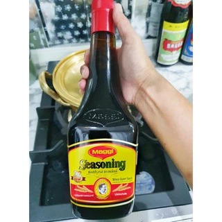 ซอสแม็กกี้ #ฝาแดงMaggie Seasoning ขวดใหญ่800ml. รสชาติหอมอร่อย ไม่มีส่วนผสมผงชูรส หมักจากธรรมชาติ ไม่มีสารก่อมะเร็ง