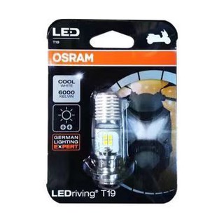 Osram หลอดไฟ LED สีขาว T19 12V LC135 Y125Z EX5 WAVE125 WAVE110 เมนทอล LED ฝาครอบเท้า ขนาดเล็ก