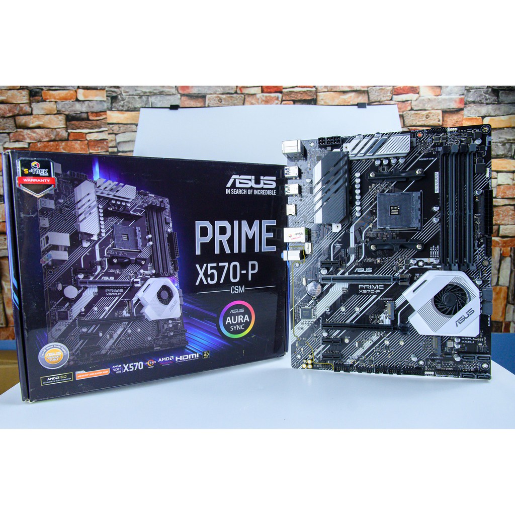 MAINBOARD (เมนบอร์ด) AM4 ASUS PRIME X570-P/CSM (มือสอง ปก.เหลือ 2ปี10เดือน)