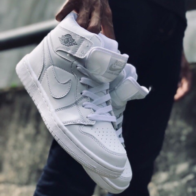 nike white high cut