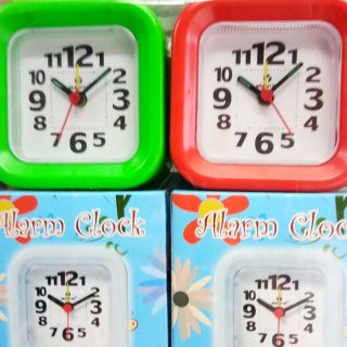 นาฬิกาปลุก สี่เหลี่ยมสีสด รหัส25