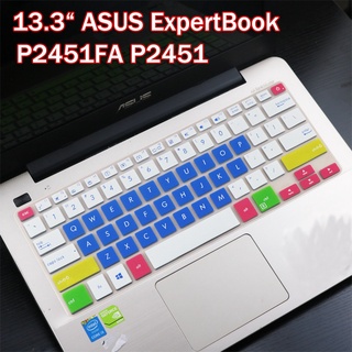 แผ่นซิลิโคนนิ่ม กันฝุ่น สําหรับคีย์บอร์ดแล็ปท็อป ASUS ExpertBook P2451FA P2451 P2451FB 13.3 นิ้ว