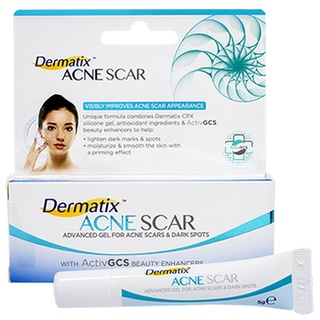 Dermatix Acne Scar 5 กรัม เจลลบรอยแผลเป็นจากสิว ช่วยให้ผิวนุ่ม ชุ่มชื้น สีผิวดูจางลง