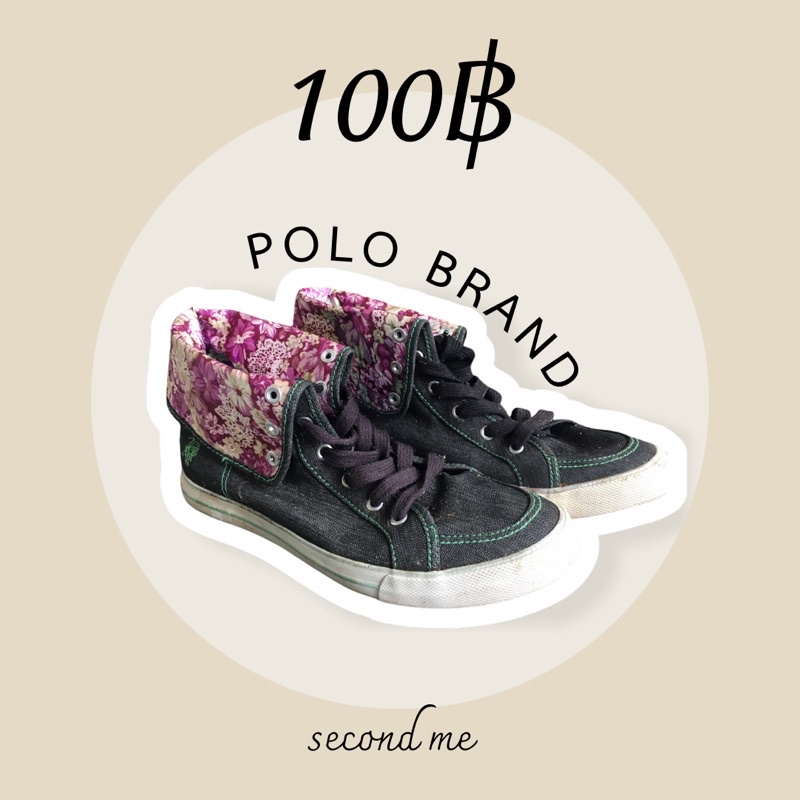 รองเท้าผ้าใบแบรนด์ polo