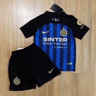 ชุดฟุตบอลเด็ก อินเตอร์ มิลาน Inter Milan ปี 2022/23 เกรด AAA