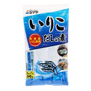 ชิมาย่าซุปผงกึ่งสำเร็จรูปผสมปลาอิริโกะ 56กรัม Shimaya, instant soup soup mixed with Iriko fish 56 grams