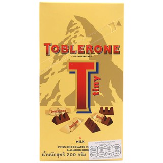 ทอปเบอโรนช็อกโกแลตนมวันบายวัน 200กรัม Toblerone One by One Milk Chocolate 200g.