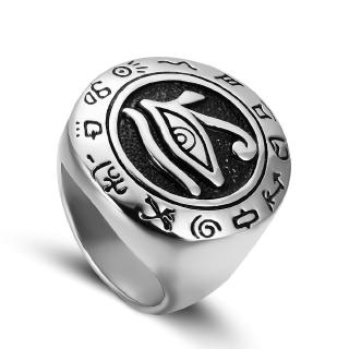 Eye of Horus Trend Hip Hop Mens Punk Ring Gold Silver Personality Fashion Charm Jewelry Gift Ring