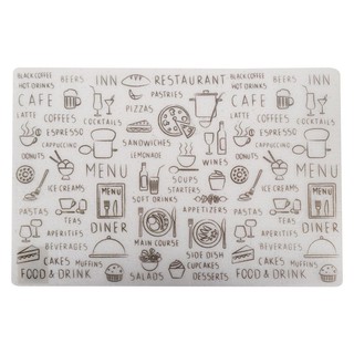 ที่รองภาชนะ แผ่นรองจาน MEAL PP สีขาว อุปกรณ์บนโต๊ะอาหาร ห้องครัวและอุปกรณ์ PLACEMAT MEAL PP WHITE