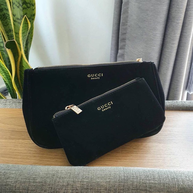 gucci velvet makeup bag