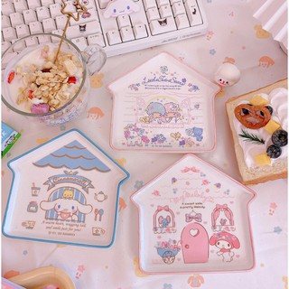 (ใส่โค้ด NUTTIE50 ลด 20% ) จานเซรามิคขนาดเล็ก Sanrio พร็อพถ่ายรูป  พรอพถ่ายรูป อุปกรณ์ประกอบฉาก ของแต่งบ้าน จาน