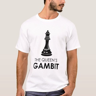 เสื้อแฟชั่นผญ2022 อื่นๆ - ผู้ชายเสื้อยืด Copia De The Queens Gambit Title วินเทจ Tees แขนสั้นคอลูก