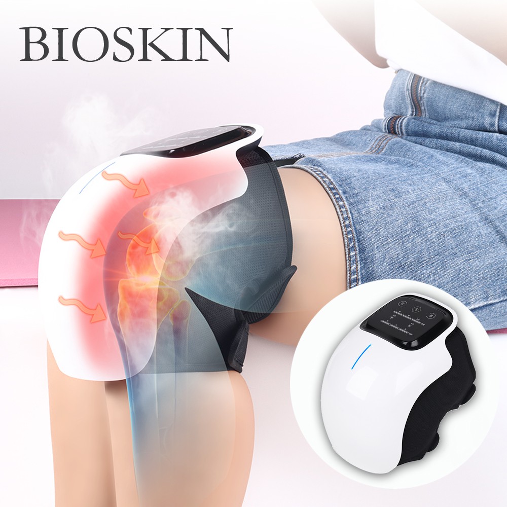 BIOSKIN Smart Electric Knee Massager Vibration Heating Wireless Massage Joint Physiotherapy  Massage Pain Relief Rehabilitation Health Care Tool