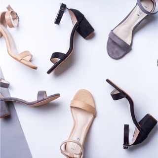 Amada heels รวมสี (รุ่นหนังกลับ)