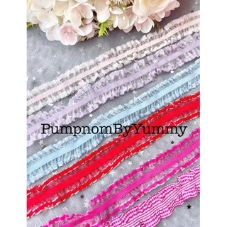 ลูกไม้ (อัลบั้ม 18/36) ระบาย ลูกไม้แต่งขอบ ลูกไม้ตกแต่ง กุ๊นขอบ ผ้าตกแต่ง ราคาต่อหลา ตกแต่งเสื้อผ้า ตกแต่งกระเป๋า