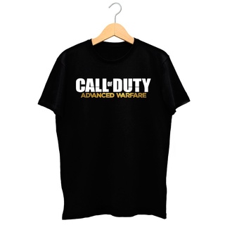 [100% Cotton] เสื้อยืดลําลอง แขนสั้น พิมพ์ลายกราฟิก ADVANCE WARFARE สีดํา คุณภาพสูง เข้ากับทุกการแต่งกาย สําหรับผู้ชาย S