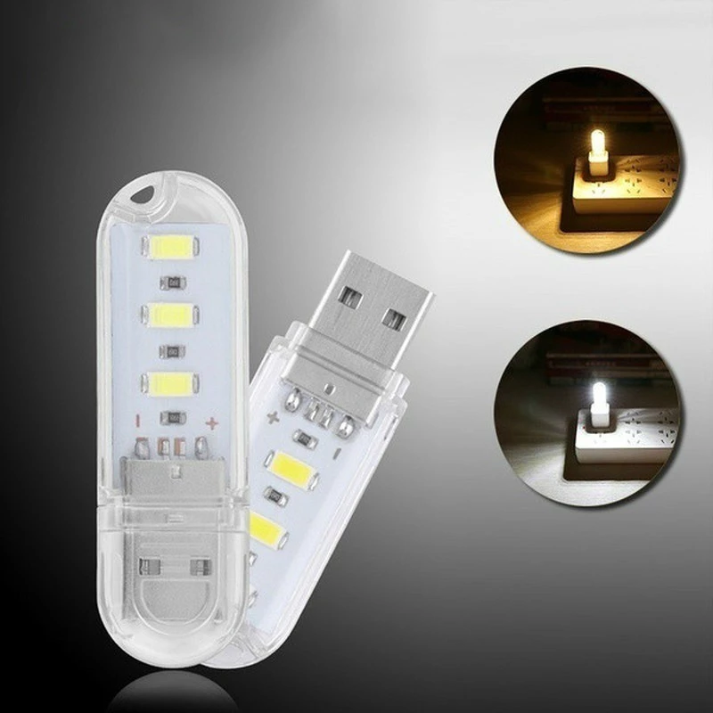 โคมไฟ LED Mini พกพา USB สำหรับแล็ปท็อปและพาวเวอร์แบงค์ thumbnail 8