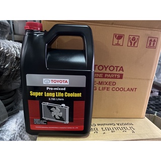 หล่อเย็นหม้อน้ำ น้ำยาเติมหม้อน้ำ TOYOTA super long life coolant pre-mixed ของแท้ เบิกห้าง ขนาด 3.78 ลิตร