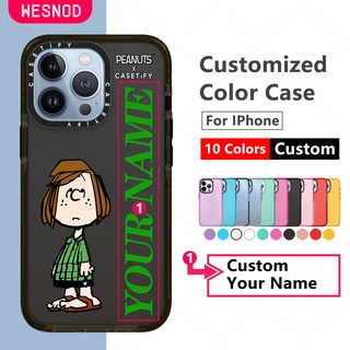 [Customized Name] เคสโทรศัพท์มือถือ Tpu นิ่ม แบบใส กันกระแทก ลายการ์ตูน Peppermint Patty น่ารัก แฟชั่น สําหรับ Iphone 11 X Xs Xr 13 Mini 12 Pro Max 7 8 Plus Caseยี่ห้อtifyใสขอบเรียบโทรศัพท์มือถือฝาปิด