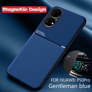 Huawei P50 P40 P30 Mate 30 40 Pro P50Pro เคสโทรศัพท์ แบบด้าน แม่เหล็ก ที่ยึด เคสนิ่ม กันกระแทก TPU