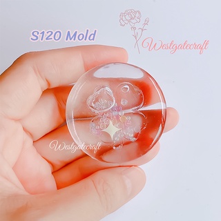 แม่พิมพ์เรซิ่น Four- Leaf Clover in Round Shaker Mold S120