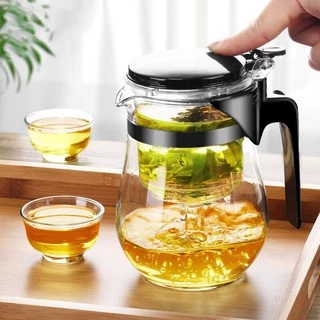 กาน้ำชงชา มีที่กรองสแตนเลส ถ้วยชากา กากรองชาขนาดน้ำชา 750ml Glass teapot