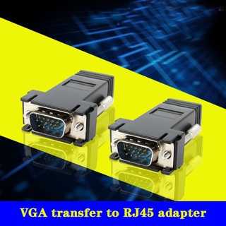 อะแดปเตอร์แปลงสายแลน Cat5 Cat5e 6 RJ45 อีเธอร์เน็ตตัวเมีย VGA