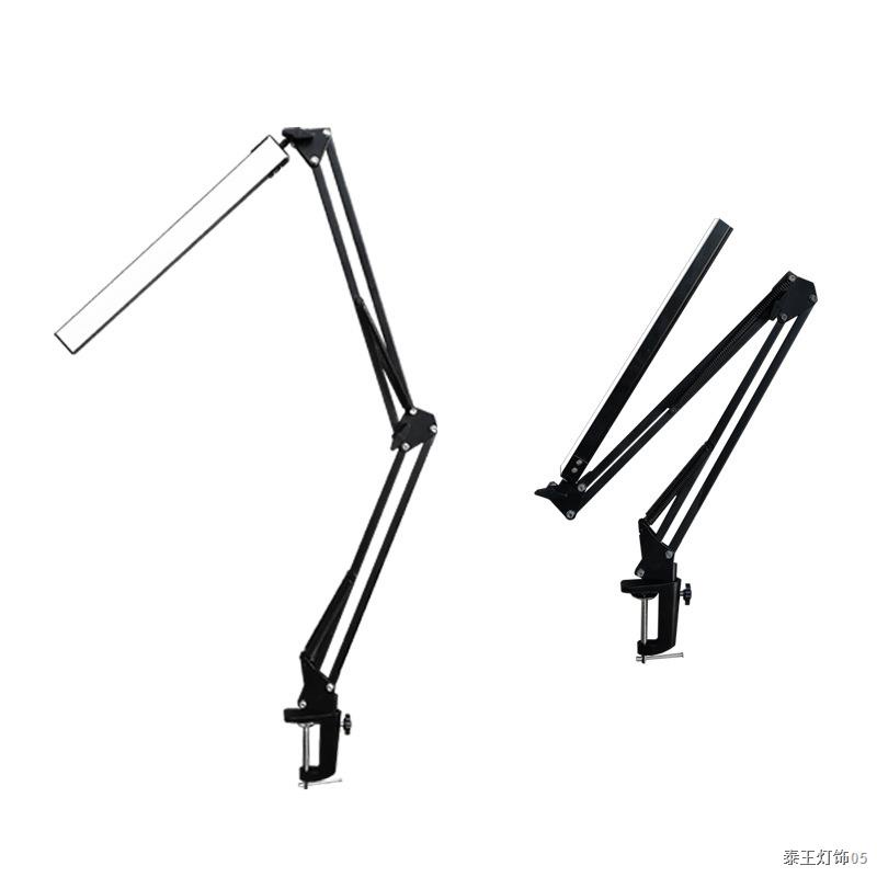 Led Folding Metal Desk Lamp Clip On, Metal Table Lamps For Living Room