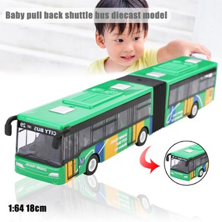 Sunei 1:64 18cm Baby pull back shuttle bus diecast model vehicle Kids Toy New