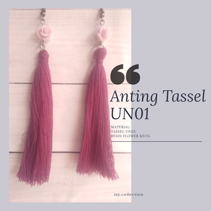 MAWAR TASSEL EARRINGS HIJAB STITCH EARRINGS GOOD GIRLS EARRINGS ROSE FLOWER EARRINGS KOREAN TASSEL E